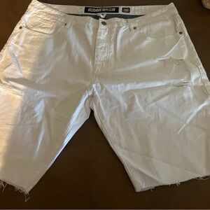 Billionaire Boys Club White Jean Shorts